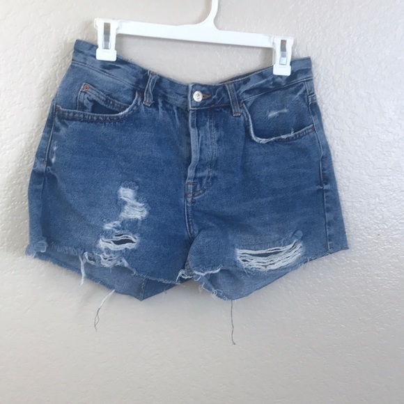 Topshop Pants - Ripped boyfriend shorts